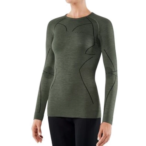 Термолонгслив Falke ESS Wool-Tech olive (33211-7830) 42 (S) оливковый фото 1