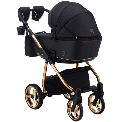 Коляска 2 в 1 Adamex Barcelona Polar (Pink Gold) BR408 (624628): Возможность установки люльки есть