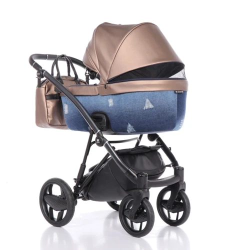 Универсальная коляска 2 в 1 Invictus Jeans Blue (Inv-2.0-11JBl): Возможность установки люльки есть