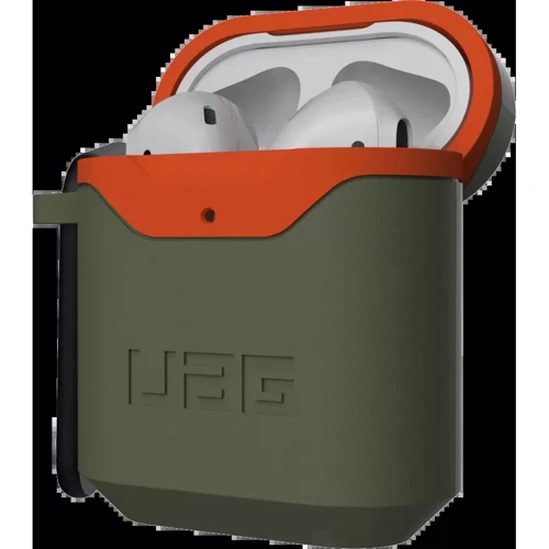Чехол для наушников Urban Armor Gear UAG Std. Issue Hard 001 (V2) Olive/Orange (10242F117297) for Apple AirPods 1/2: Материал Термопластичный полиуретан