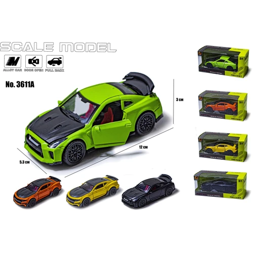 Машинка металева інерційна Scale Model, ассорт. (3611A): Виробник Noname