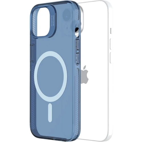 Чехол для iPhone VOKAMO Case with MagSafe Clear/Blue for iPhone 15 (NVK010852)