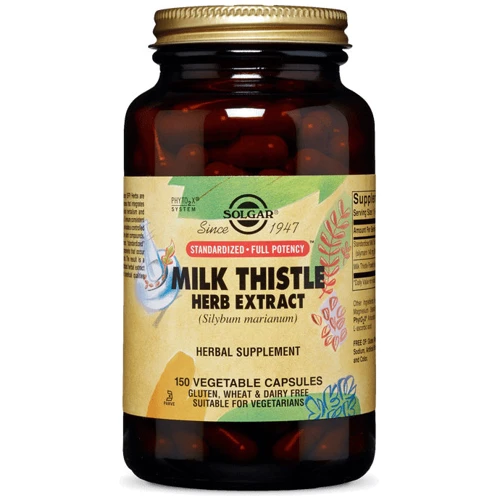 Solgar Milk Thistle Herb Extract 150 Vegetable Capsules