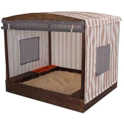 Песочница KidKraft Cabana Sandbox with Beige & White Stripes (00504): Производитель KidKraft