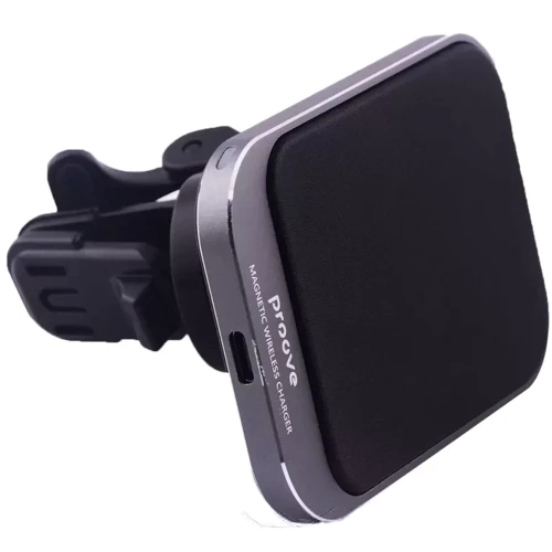 Держатель Proove Car Holder Wireless Charger MagSafe Square 15W Black for iPhone 16 I 15 I 14 I 13 I 12 series : Тип автомобильный