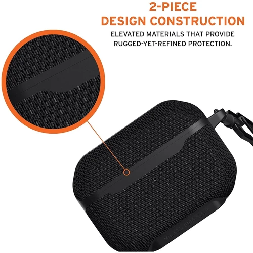 Чехол для наушников Urban Armor Gear UAG Metropolis Case FIBR ARMR BLACK (102256113940) for Apple AirPods Pro фото 7