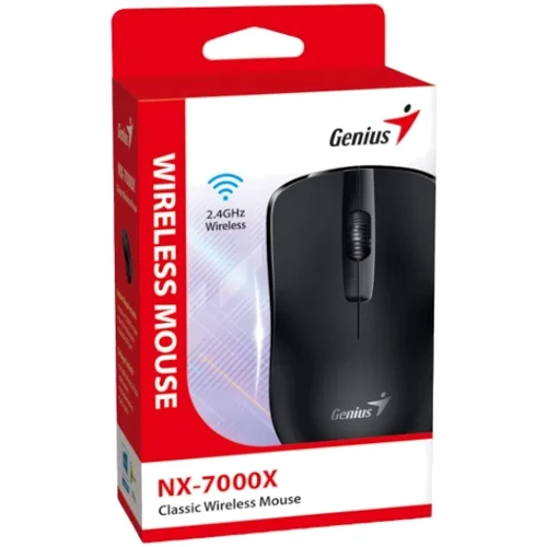 Мышь Genius NX-7000X, Black (31030033400): Эргономика симметричная для левшей