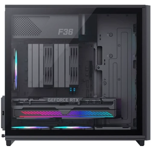 Корпус GameMax F36 BK: Материал передней панели пластик и металл