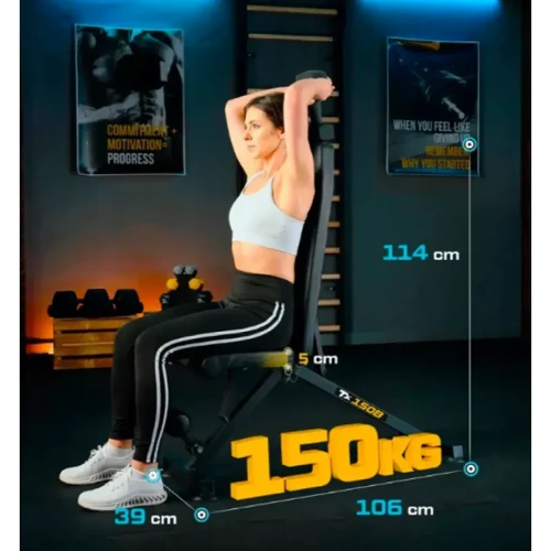 Скамья для жима и пресса Trex Sport TX-150B (5902308231009): Конструкция складная