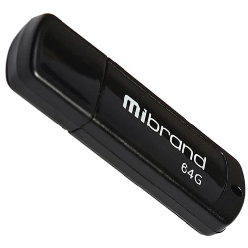 USB-флешка Mibrand 64GB Grizzly USB 2.0 Black (MI2.0/GR64P3B)