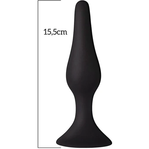 Анальная пробка на присоске MAI Attraction Toys №35 Black