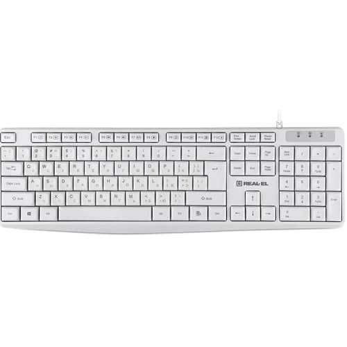 Клавиатура REAL-EL RK-513 USB White (EL123100047) UA
