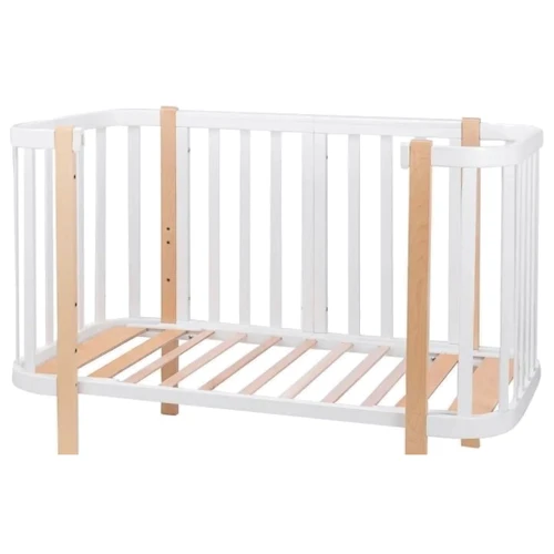 Ліжко Babyroom Місяць 120x60 набір 80x60 білий/натуральний (680871)