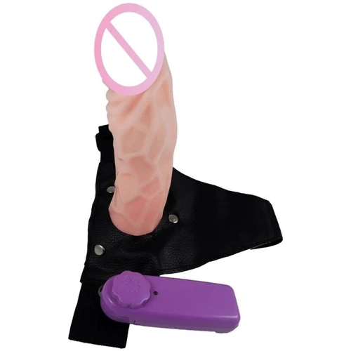 Страпон мужской с вибрацией BOSS - Adrian Hollow Strap-on vibrating 2.0, BS4600009-1