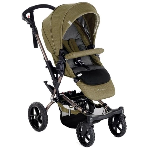 Универсальная коляска 2 в 1 Jane Crosswalk Transporter Woods, хаки (5451/S91K): Материал колес полиуретан