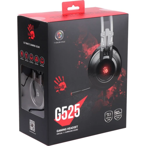 Наушники A4Tech Bloody G525 Grey: Чувствительность (дБ) 105