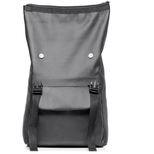 Женский рюкзак Sambag RollTop Milton черный (24251001): Материал Искусственная кожа