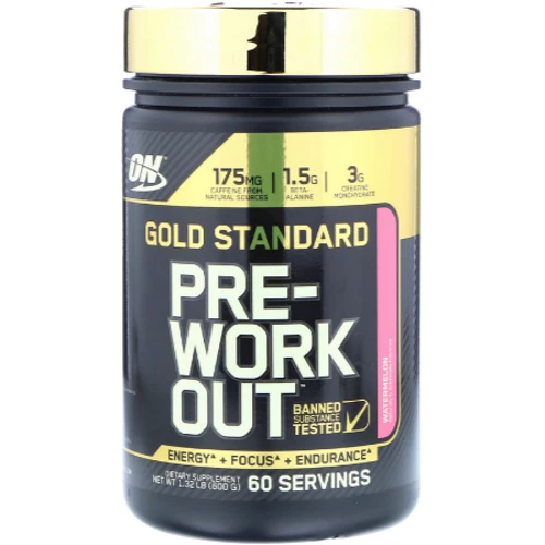 Предтренировочный комплекс Optimum Nutrition USA Gold Standard Pre Workout 600 g /60 servings/Watermelon: Тип Комплекс до тренировки