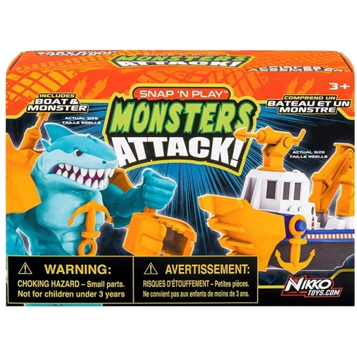 Ігровий набір Road Rippers Snap'n Play Monsters Attack - Teal Kraken vs Blue fishing boat (20305)