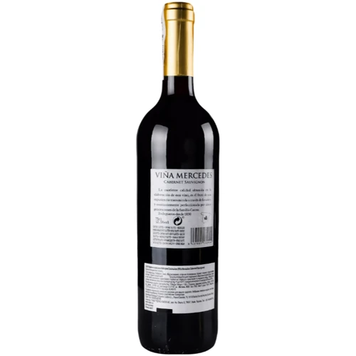 Вино Vina Mercedes Cabernet Sauvignon 0.75 (ALR6275): Вид напитка Сухое