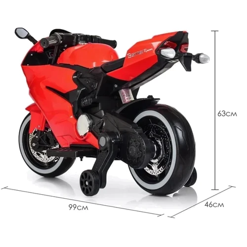 Детский электромотоцикл Bambi Racer Ducati красный (M 4104EL-3)