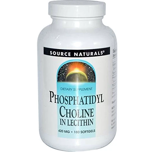 Source Naturals Phosphatidyl Choline in Lecithin, 420 mg, 180 Caps