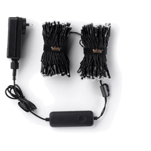 Smart LED Гирлянда Twinkly Strings RGB 250_ BT+WiFi_ Gen II_ IP44 кабель черный: Тип Линейная