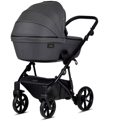 Универсальная коляска 2 в 1 Tutis Viva⁴ Leather Shadow grey (1202087): Возможность установки люльки есть