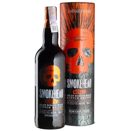 Виски Smokehead Rum Cask Rebel 46% 0.7л (BWQ8228)
