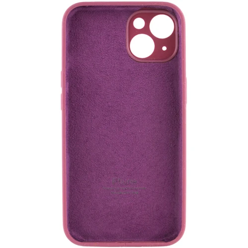 Чехол для iPhone Mobile Case Silicone Case Full Camera Protective Plum for iPhone 15: Цвет бордовый