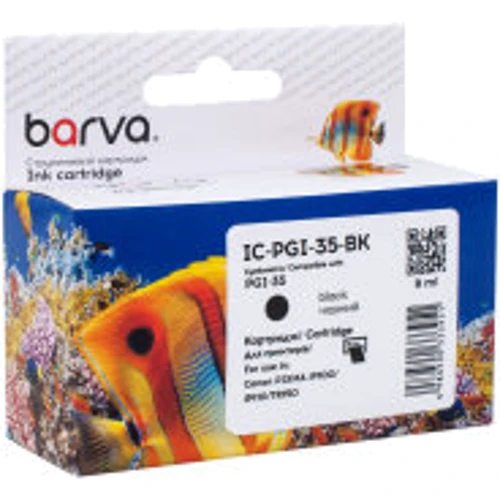Картридж Barva Canon PGI-35 BK (1509B001) 200 арк, Black (IC-PGI-35-BK)