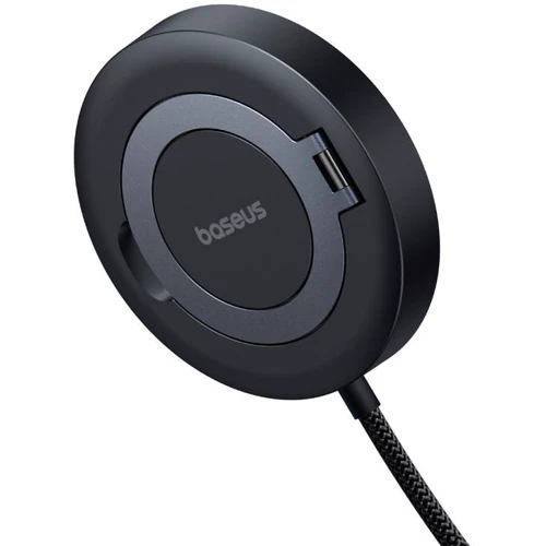 Зарядное устройство Baseus Wireless Charging Magnetic Mini4 Stand Qi2 15W Black (P10273300121-01) for Apple iPhone 16 I 15 I 14 I 13 I 12 series фото 6