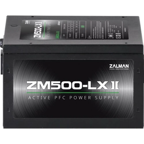 Блок живлення Zalman ZM500-LX (ZM500-LXII): Потужність, Ватт 500