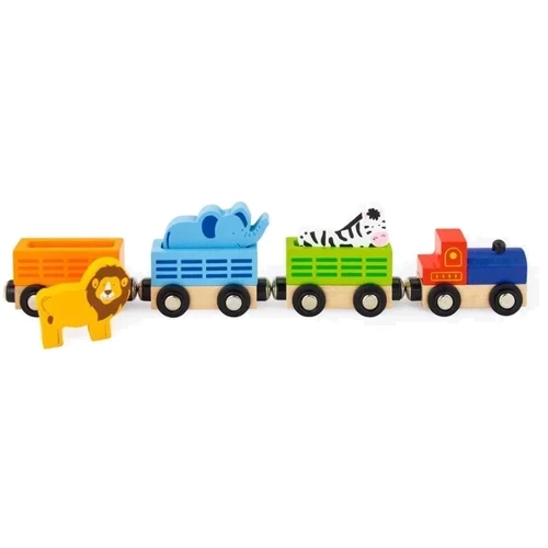 Набір для залізниці Viga Toys Потяг-зоопарк (50822): Вік от 3 лет