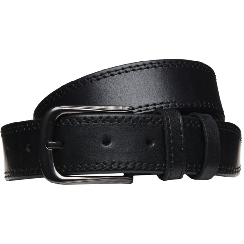 Мужской ремень Borsa Leather черный (br-vn-gen35R-115x2)