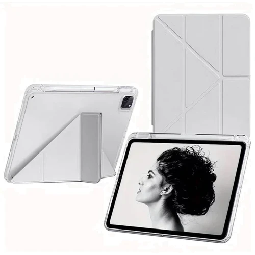 Аксессуар для iPad BeCover Ultra Slim Origami with Pencil mount Gray for iPad Pro 11 M4 2024 (711690): Цвет серый