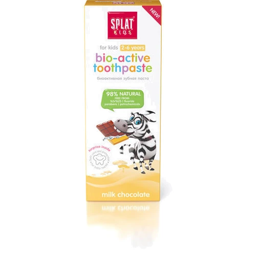 SPLAT Kids Зубна паста дитяча Молочний шоколад 50 ml: Призначення Зміцнення емалі, Очищення, Для молочних зубів