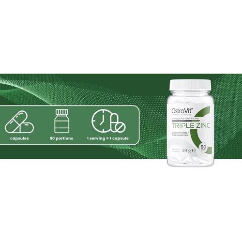 OstroVit Triple Zinc Цинк 90 капсул: Пол Унисекс