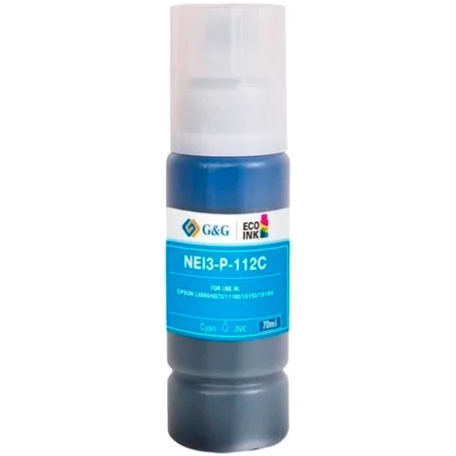 Чорнило G&G для Epson L15150/15160 Cyan pigm (G&G-C13T06C24A): Колір Cyan (Блакитний)