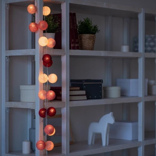 Гирлянда Cotton ball lights на 20 шаров 3,8м, Rosegarden: Длина, м 3.8