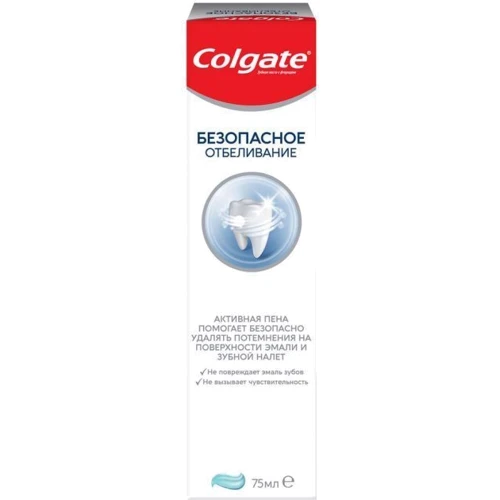Colgate Зубная паста Безопасное отбеливание 75 мл: Класс косметики Масс-маркет