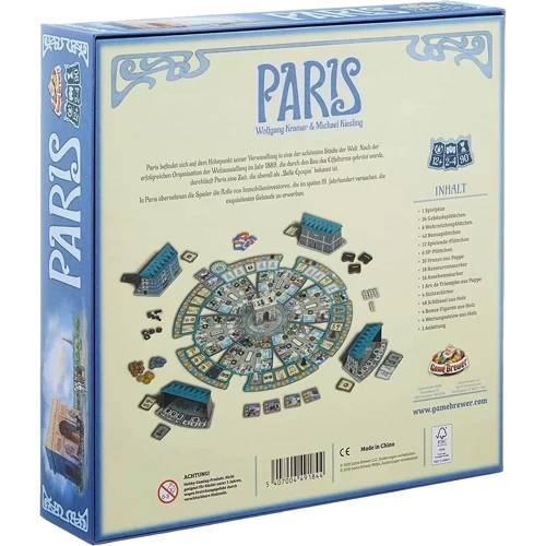 Настольная игра Game Brewer Paris - EN НА АНГЛИЙСКОМ ЯЗЫКЕ: Производитель Game Brewer