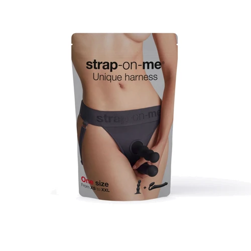Трусики для страпона Strap-On-Me Harnais Lingerie Unique - One Size - Grey