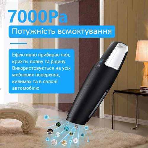 Пылесос Inspire IS-7000 с моющими фильтрами Черный (65867232): Тип пылесоса ручной (вертикальный)