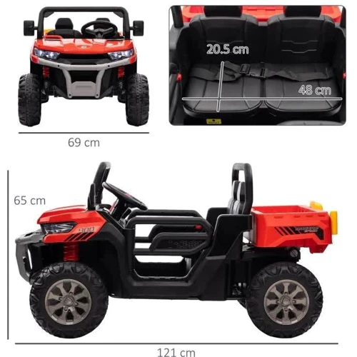 Детский электромобиль Внедорожник Bambi Racer, красный (M 5026EBLR-3(24V)): Материал корпуса пластик