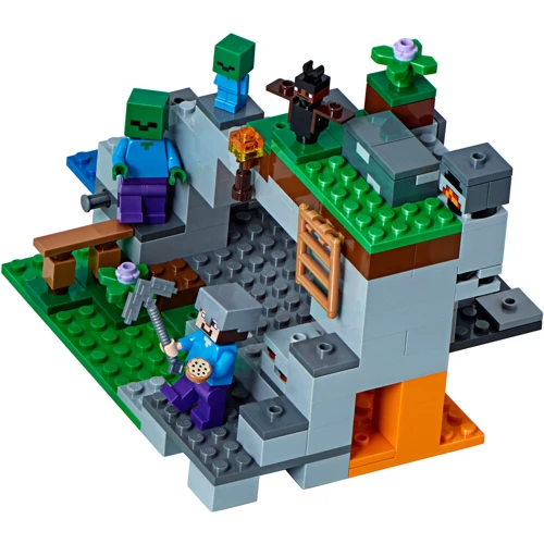 Конструктор LEGO MINECRAFT Печера зомбі 241 деталь (21141): Серія MINECRAFT