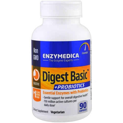 Enzymedica Digest Basic + Probiotics Ферменти і пробіотики 90 капсул