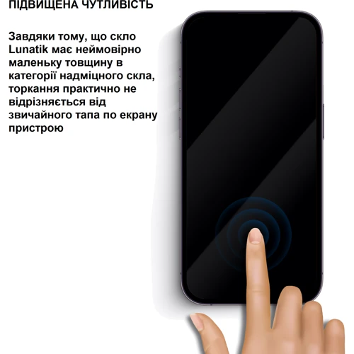 Аксесуар для смартфона Lunatik Premium Tempered Glass Full Cover Black для Xiaomi Redmi 13C / Poco C65 фото 7