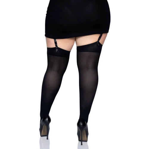 Нейлоновые чулки Leg Avenue + PLUS SI Black