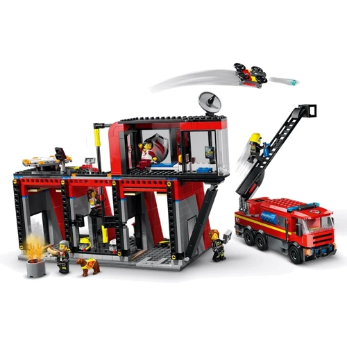 Конструктор LEGO City Пожарное депо с пожарной машиной (60414)